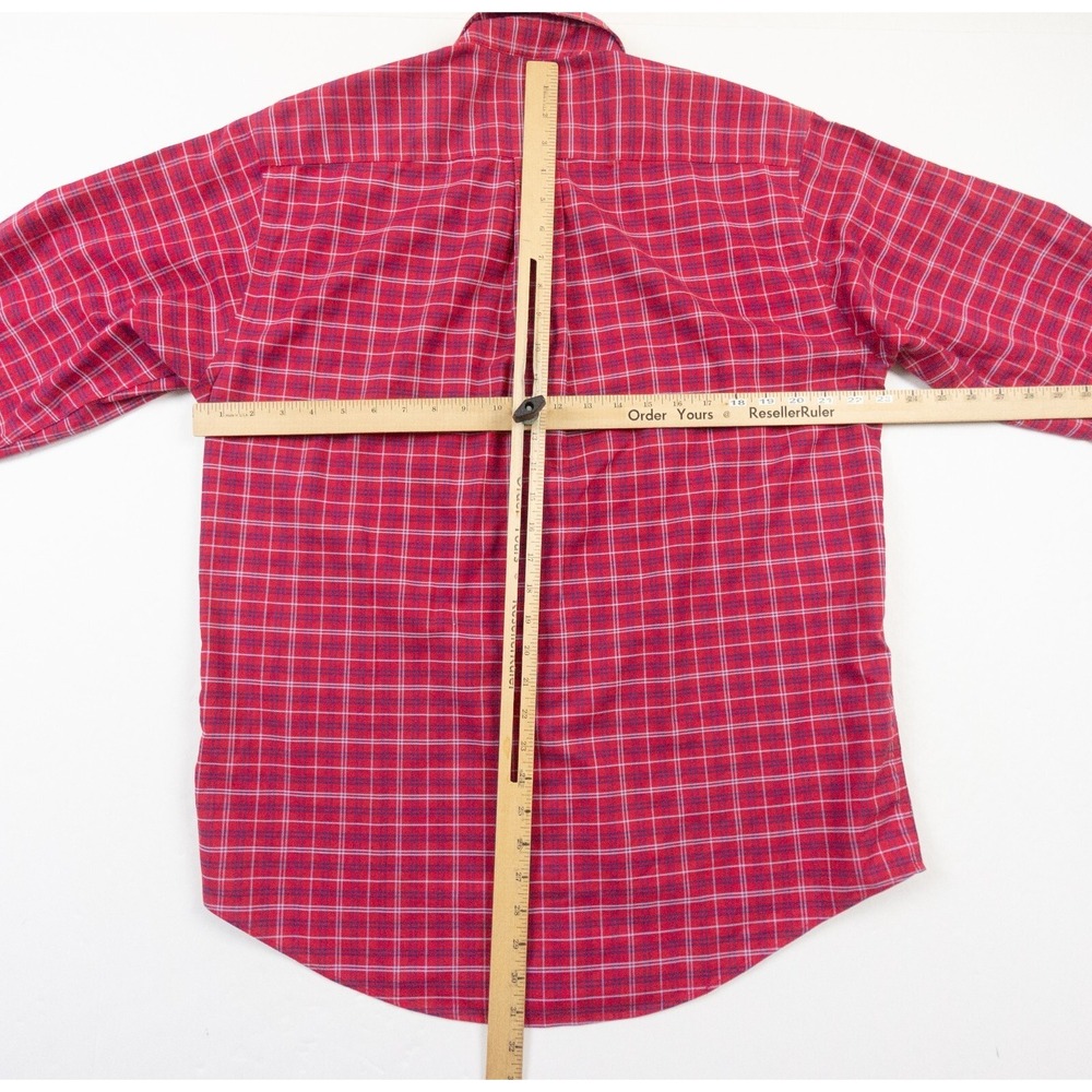 Brooks Brothers Shirt Mens Medium Red Button Down Oxford OCBD Check Preppy 346‎ - Picture 6 of 9